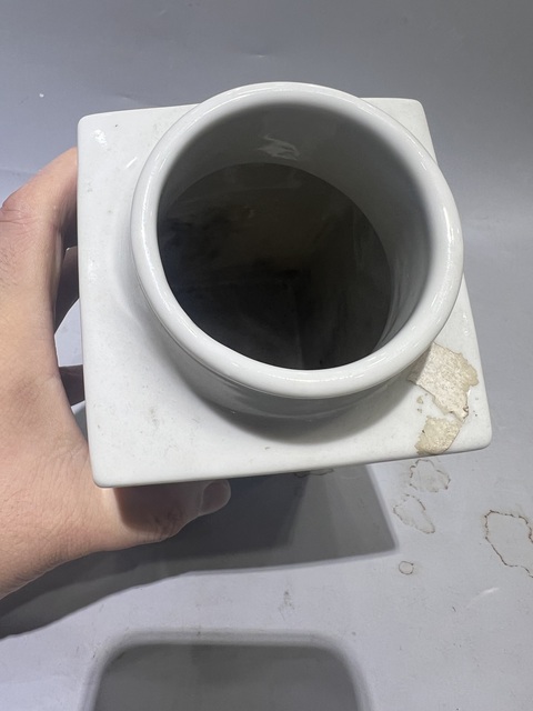 古玩陶瓷墨彩琮式瓶真品鑒賞圖