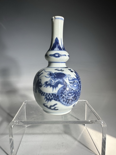 古玩陶瓷云龍紋葫蘆瓶拍賣，當前價格6888元