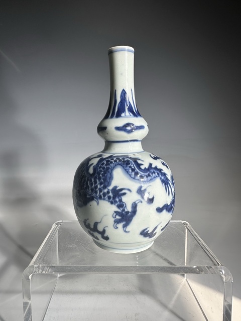 古玩陶瓷云龍紋葫蘆瓶拍賣，當前價格6888元