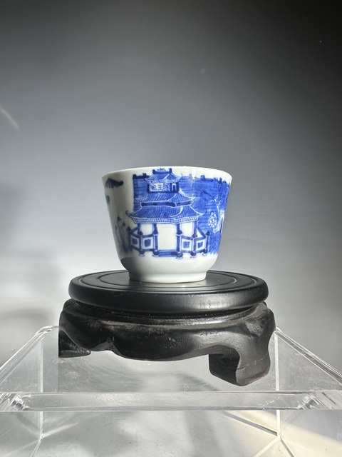 古玩陶瓷江西十景主人杯真品鑒賞圖