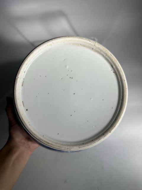 古玩陶瓷青花留白雙龍趕珠紋馬蹄缸拍賣,當(dāng)前價格6888元