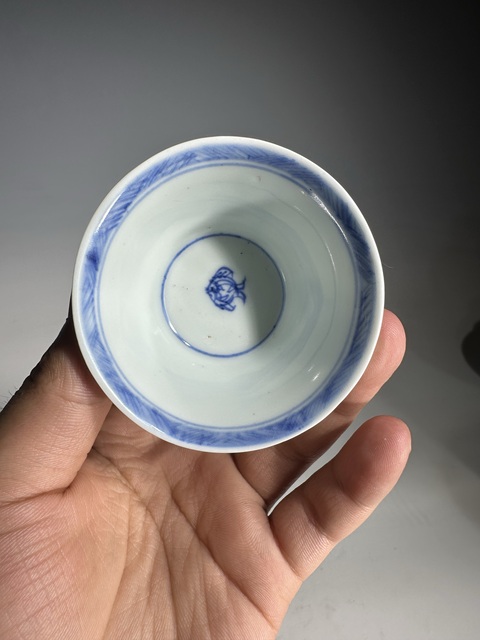 古玩陶瓷漁家樂人物杯拍賣,當前價格2688元