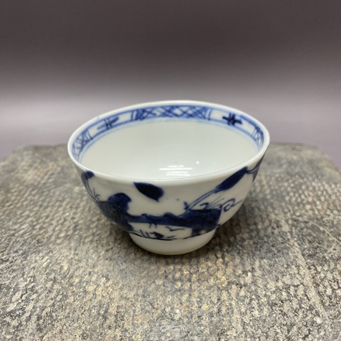 古玩陶瓷清乾隆·青花杯拍賣,當前價格690元