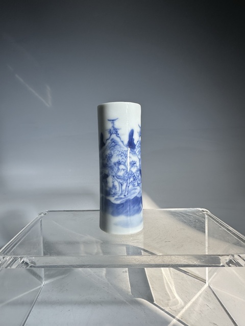 古玩陶瓷通景山水紋香筒拍賣，當前價格2888元