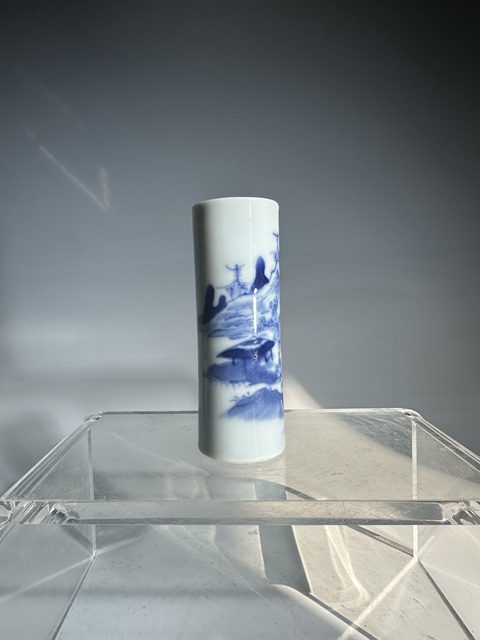 古玩陶瓷通景山水紋香筒拍賣，當前價格2888元