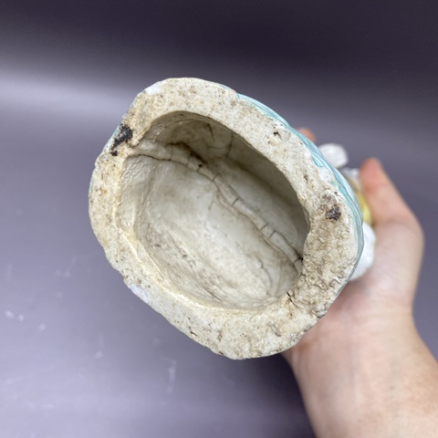 古玩陶瓷粉彩人物塑像真品鑒賞圖