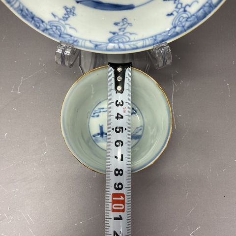 古玩陶瓷清康熙·人物紋·青花杯碟拍賣,當前價格2360元