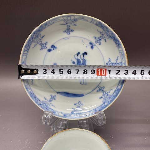 古玩陶瓷清康熙·人物紋·青花杯碟拍賣,當前價格2360元