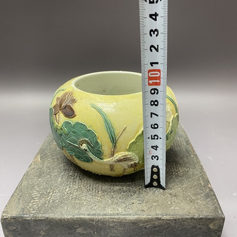 古玩陶瓷一路連科雕瓷水呈真品鑒賞圖