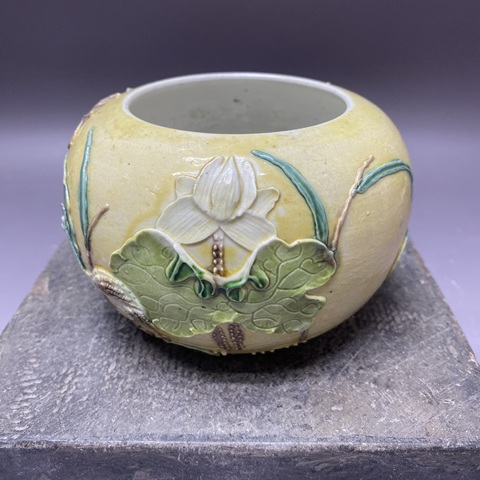 古玩陶瓷一路連科雕瓷水呈真品鑒賞圖