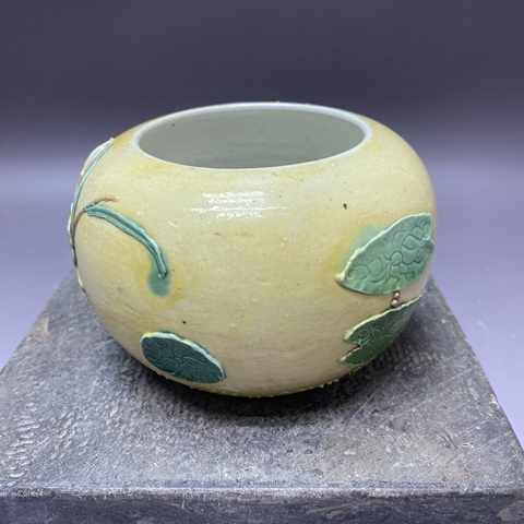 古玩陶瓷一路連科雕瓷水呈真品鑒賞圖