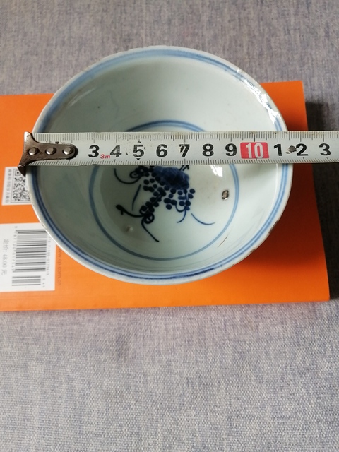 古玩陶瓷明末清初仿成化青花杯真品鑒賞圖