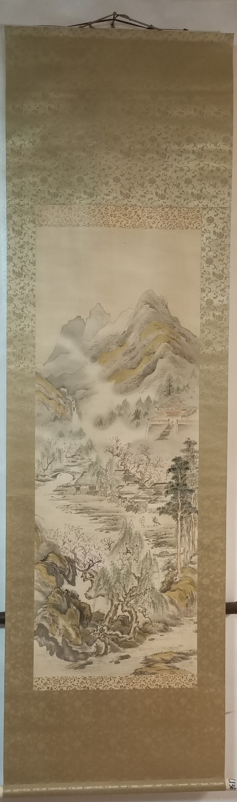 古玩字畫秋篁山水立軸真品鑒賞圖