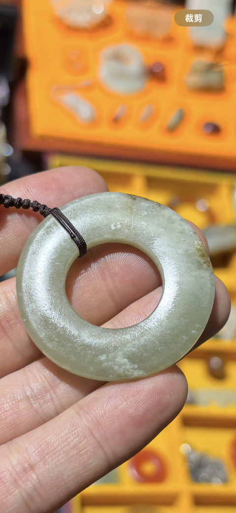 古玩玉器和田玉雕“素紋環”真品鑒賞圖