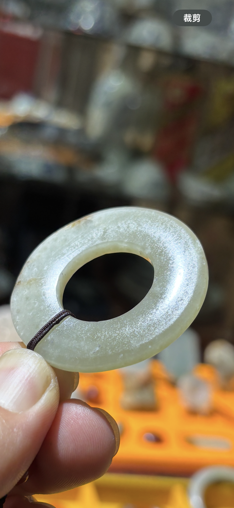 古玩玉器和田玉雕“素紋環”真品鑒賞圖