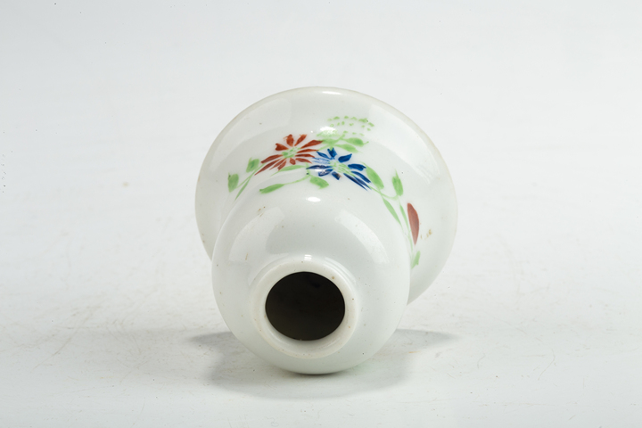 古玩陶瓷民國·粉彩花卉紋水盂真品鑒賞圖