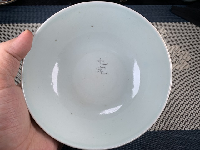 古玩陶瓷花卉紋青花碗真品鑒賞圖