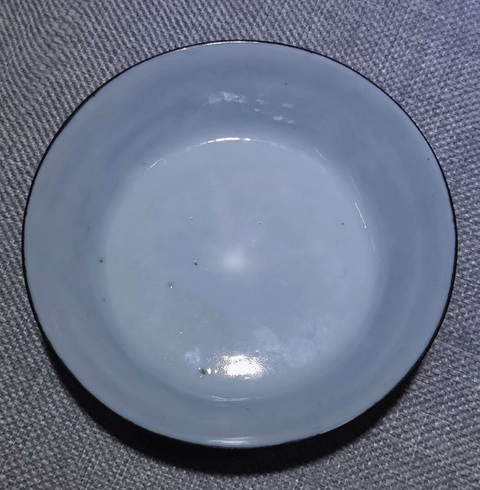 古玩陶瓷雙龍趕珠紋淺腹碗真品鑒賞圖