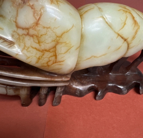 古玩玉器和田玉蝦擺件真品鑒賞圖