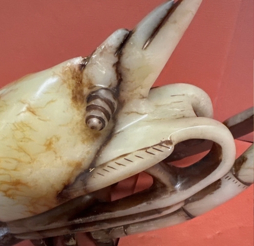 古玩玉器和田玉蝦擺件真品鑒賞圖