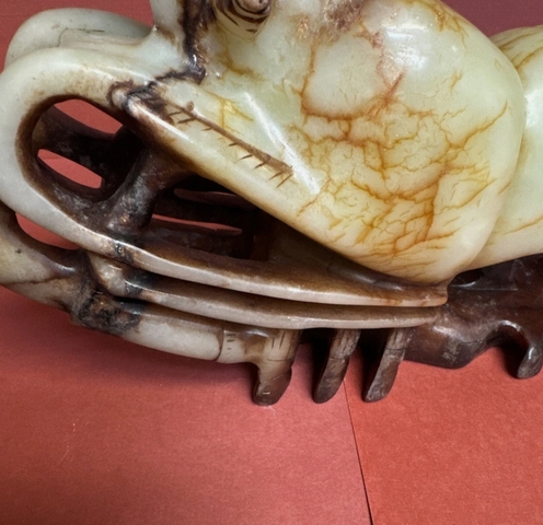 古玩玉器和田玉蝦擺件真品鑒賞圖