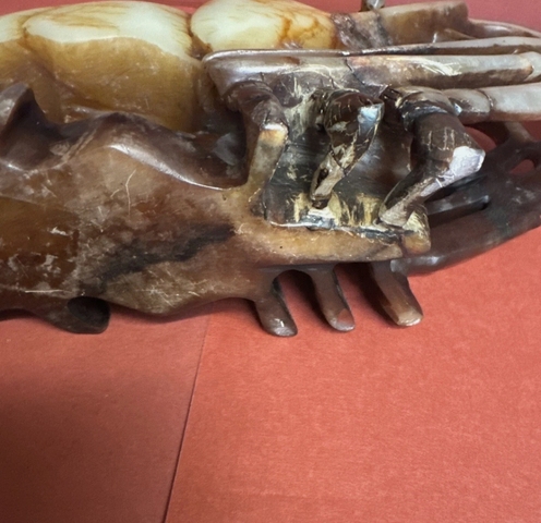 古玩玉器和田玉蝦擺件真品鑒賞圖