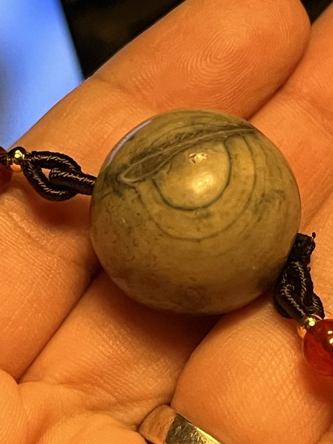 古玩玉器瑪瑙珠真品鑒賞圖