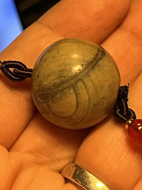 古玩玉器瑪瑙珠真品鑒賞圖