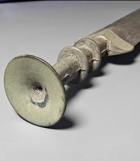 古玩銅器青銅劍真品鑒賞圖