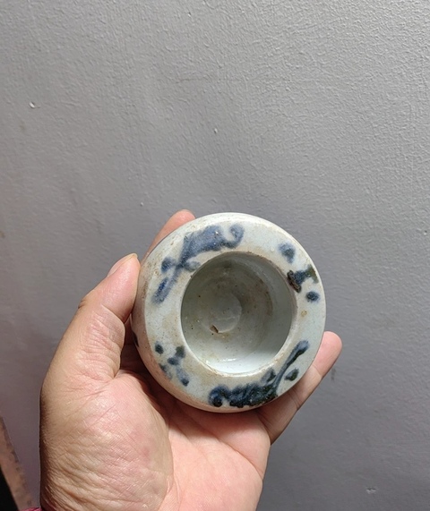 古玩陶瓷明代.青花花卉紋水浮司南(古代指南針)拍賣,當(dāng)前價格550元