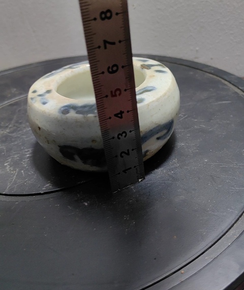 古玩陶瓷明代.青花花卉紋水浮司南(古代指南針)拍賣,當(dāng)前價格550元