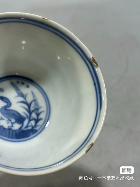 古玩陶瓷青花五彩杯真品鑒賞圖