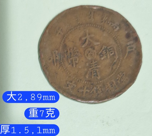 古玩錢幣大清銅幣真品鑒賞圖