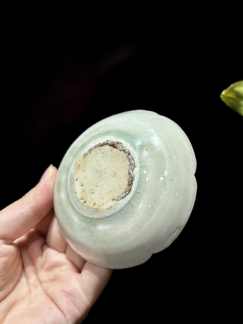 古玩陶瓷【館藏級(jí)精品】湖田窯青白釉葵口劃花洗【文房雅器】【頂級(jí)玻璃釉】【路份高，收藏價(jià)值好】拍賣(mài)，當(dāng)前價(jià)格0元