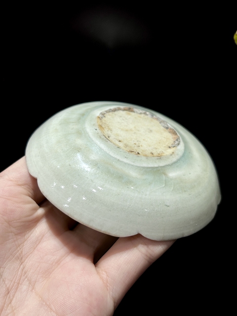 古玩陶瓷【館藏級(jí)精品】湖田窯青白釉葵口劃花洗【文房雅器】【頂級(jí)玻璃釉】【路份高，收藏價(jià)值好】拍賣(mài)，當(dāng)前價(jià)格0元