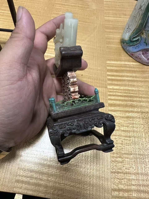 古玩玉器和田玉雕“案屏”真品鑒賞圖