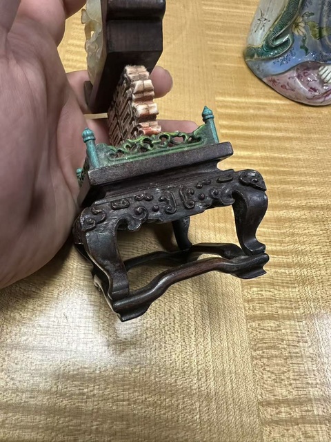 古玩玉器和田玉雕“案屏”真品鑒賞圖