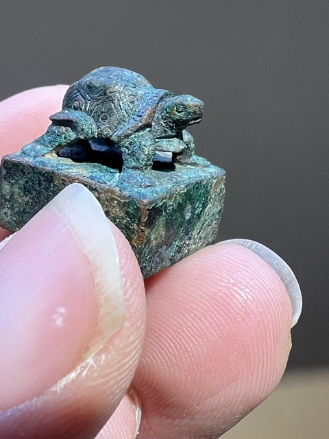 古玩銅器漢·龜印真品鑒賞圖