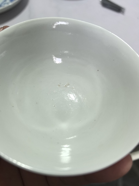 古玩陶瓷胭脂紅龍紋茶圓真品鑒賞圖