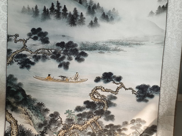 古玩字畫王亮道山水立軸真品鑒賞圖