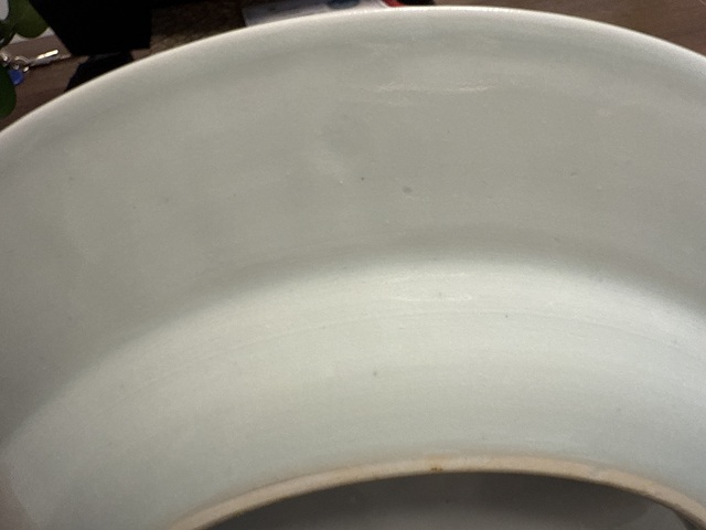 古玩陶瓷青花釉里紅盤真品鑒賞圖