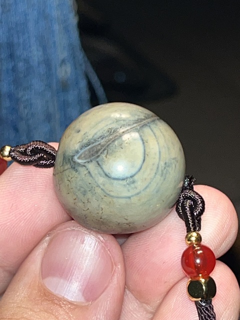 古玩玉器瑪瑙珠真品鑒賞圖