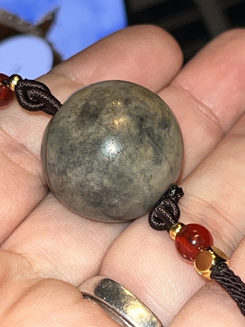 古玩玉器瑪瑙珠真品鑒賞圖