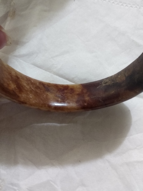 古玩玉器明代螭紋玉鐲真品鑒賞圖