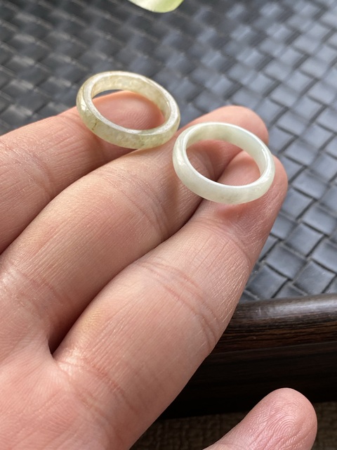 古玩玉器清代天然翡翠戒指拍賣,當前價格588元