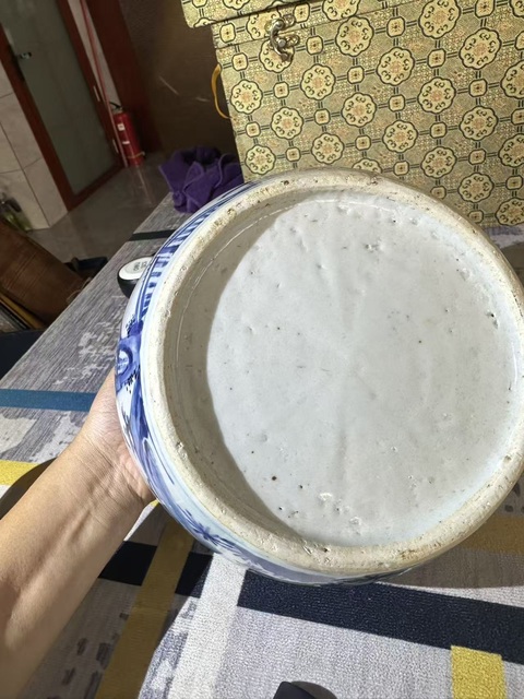 古玩陶瓷麒麟逗鳳圍棋罐真品鑒賞圖