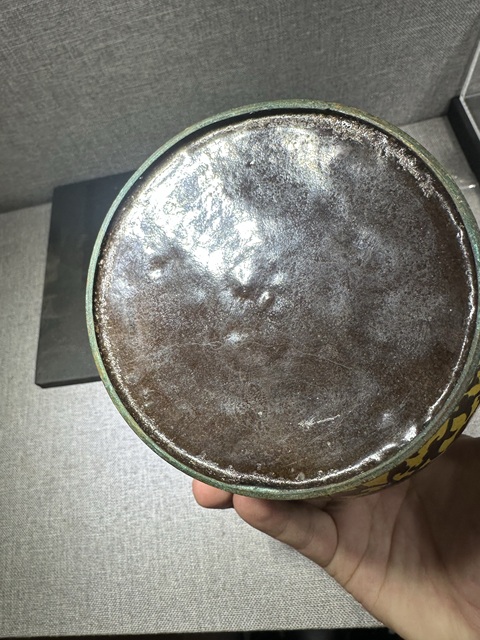 古玩銅器掐絲琺瑯罐真品鑒賞圖
