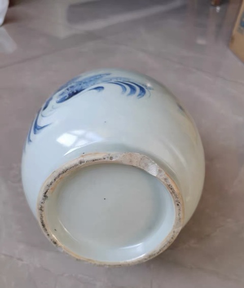 古玩陶瓷民國青花龍紋瓶真品鑒賞圖
