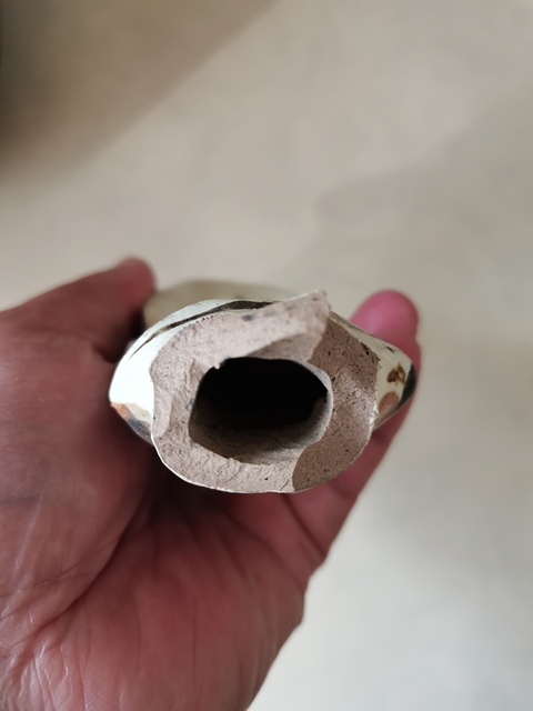 古玩陶瓷金三彩捧爐俑拍賣，當前價格0元