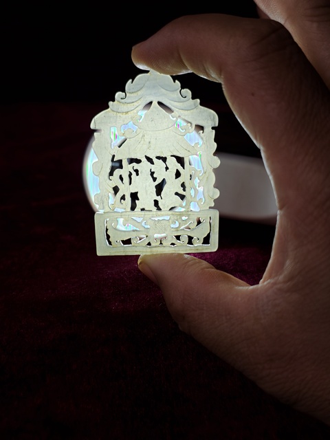 古玩玉器人物佩真品鑒賞圖